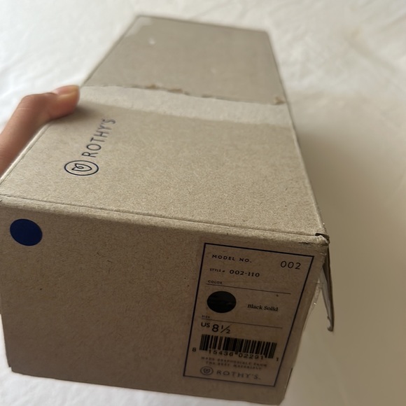 NWT Rothy’s The Point Black Solid Flats - Picture 11 of 14